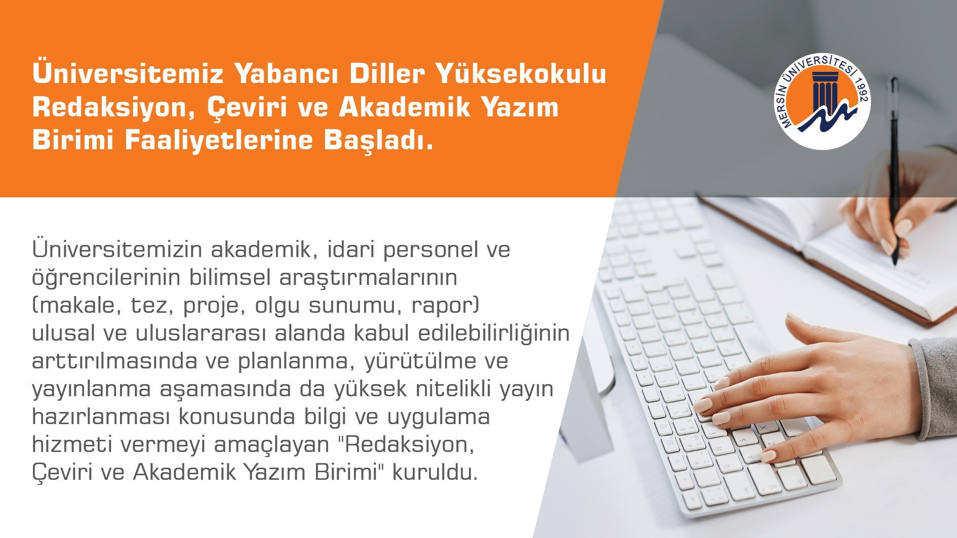 Redaksiyon, Çeviri ve Akademik Yazım Birimi detayı için tıklayınız