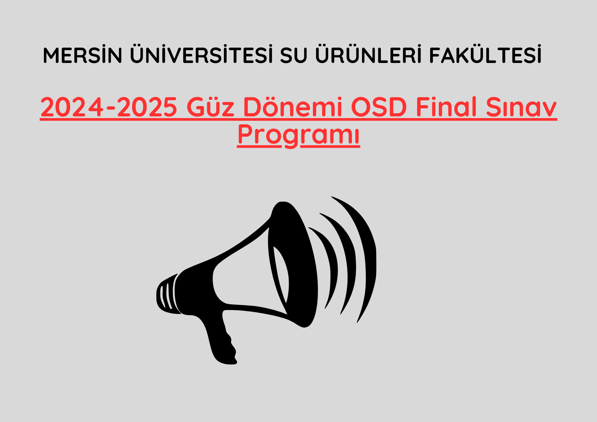 2024-2025 Güz Dönemi OSD Final Sınav Programı detayı için tıklayınız