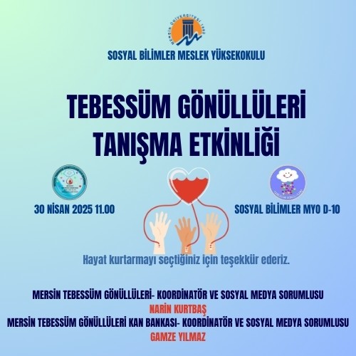 Tebessüm Gönüllüleri Tanışma Etkinliği detayı için tıklayınız