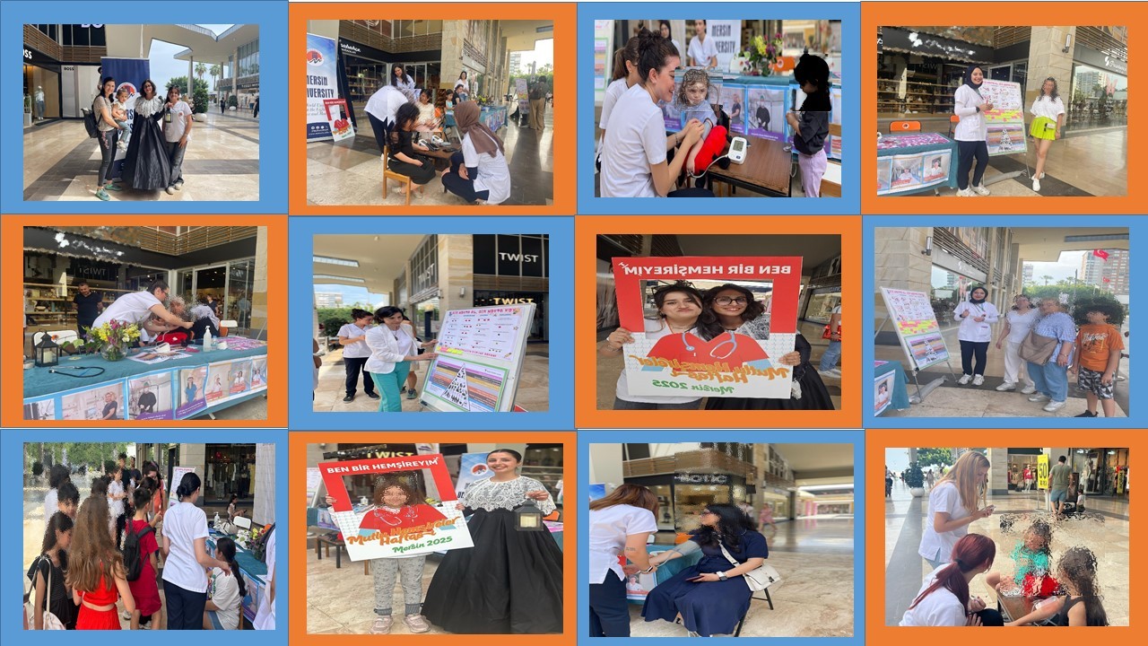 12-18 Mayıs Hemşirelik Haftası kutlamalarının ilk adımını öğrencilerimiz ile birlikte Mersin Marina’da gerçekleştirdik  detayı için tıklayınız