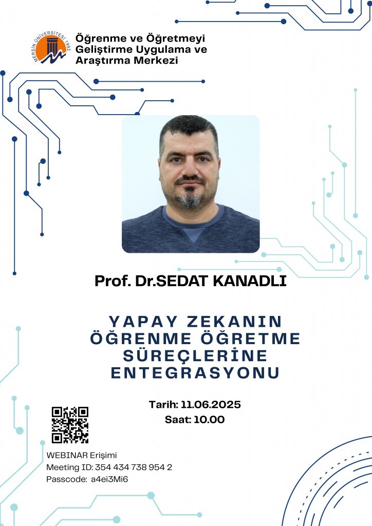 YAPAY ZEKANIN ÖĞRENME ÖĞRETME SÜREÇLERİNE ENTEGRASYONU detayı için tıklayınız